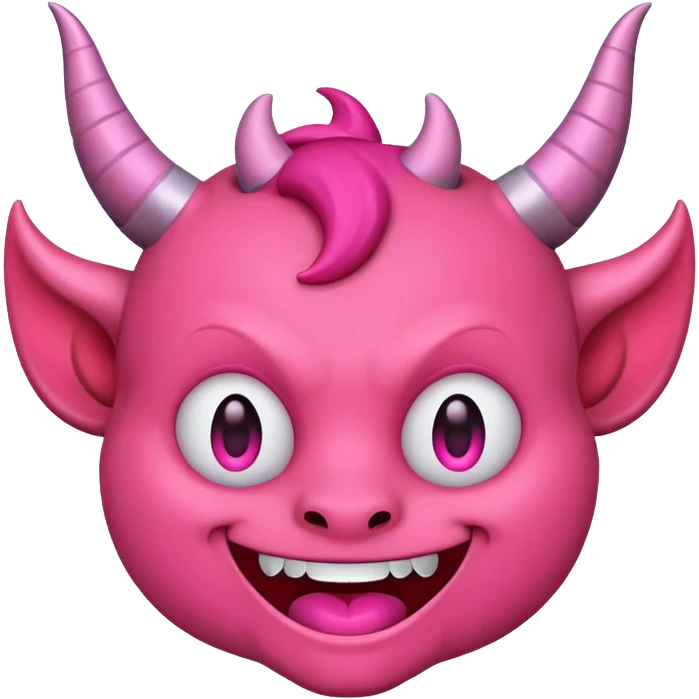 Devil emoji but pink 😈 emoji