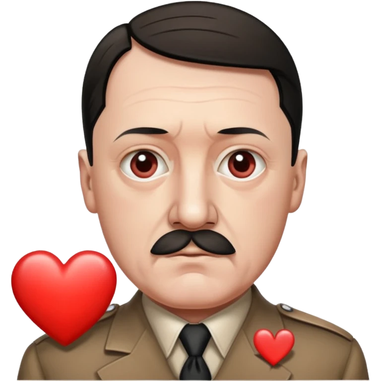 Adolf hitler showing heart emoji  emoji