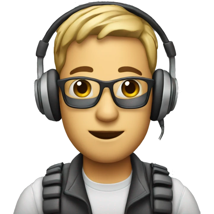 sound engineer with mixer and headphones emoji
