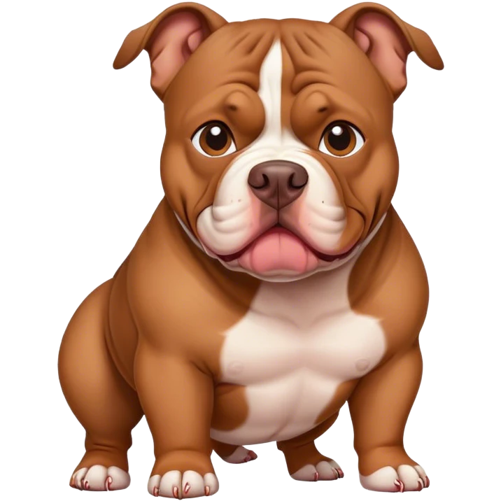 Américain Bully xxl marron   emoji