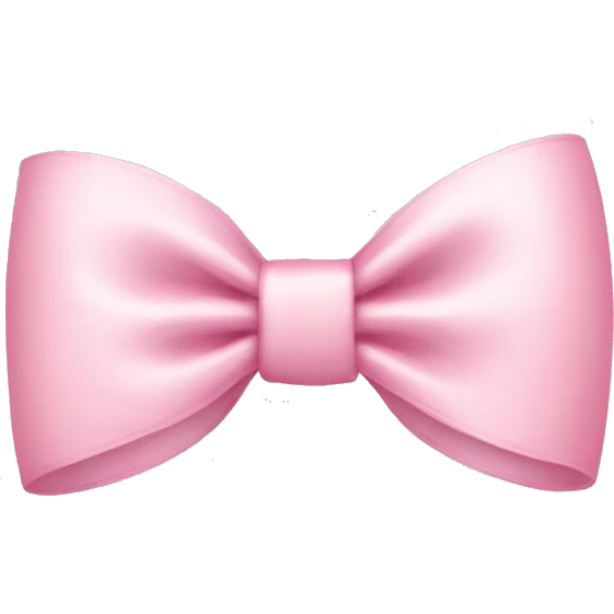 Baby pink bow  emoji