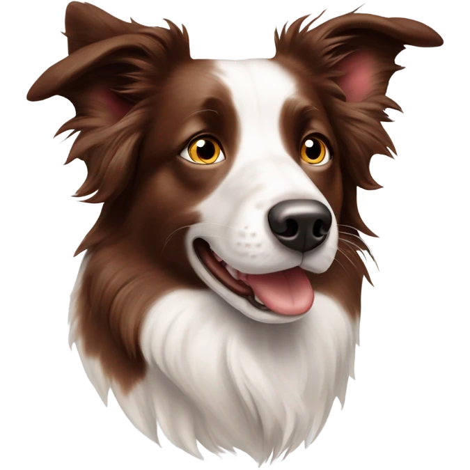 border collie red merle with blue eyes emoji