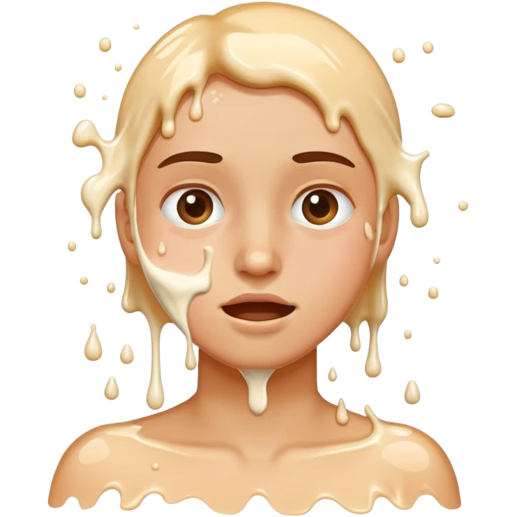 milk splashed on face emoji