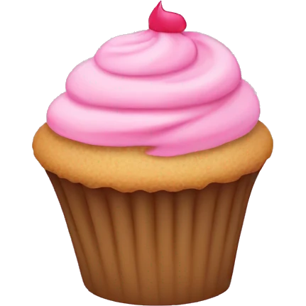 pink cupcake emoji