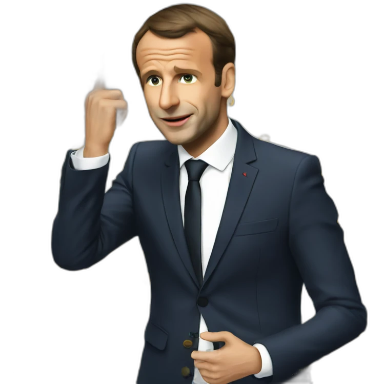 macron qui dab emoji