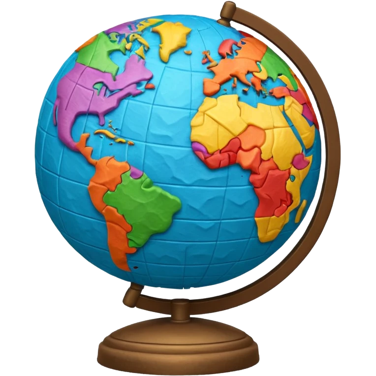 Papier-Mâché Globe emoji