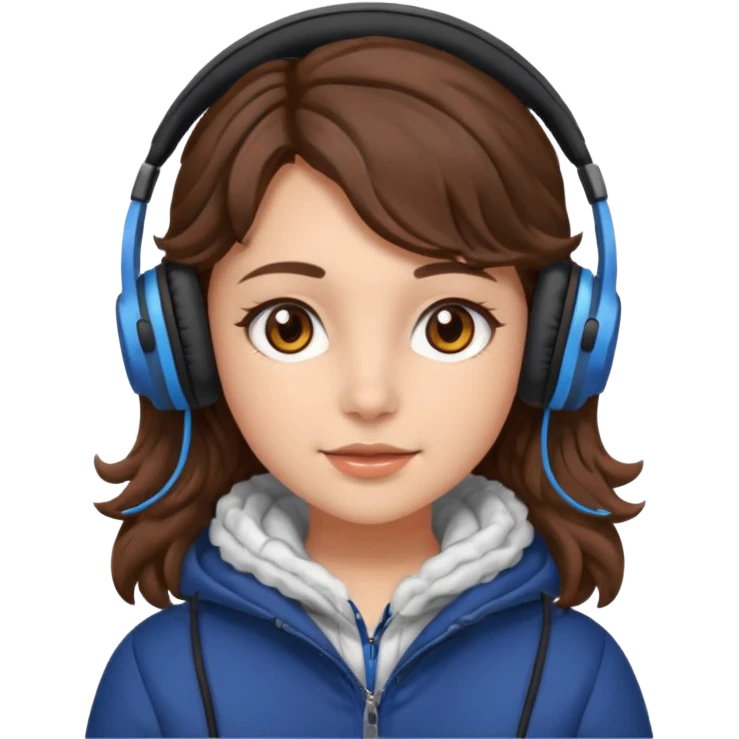 Я хочу дівчину з світлою шкірою корисним волоссям коричне вими очима і з навушниками і в теплому одязі і кучеряве не дуже  emoji