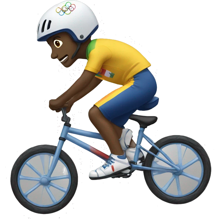 summer olympics bmx boy emoji