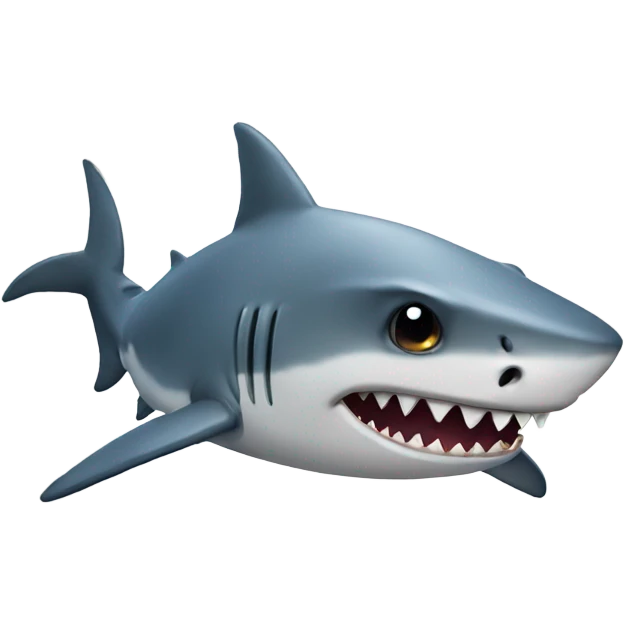 Sad shark emoji