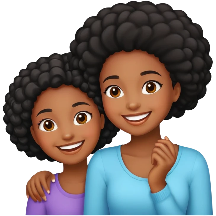 3 black girls posing  emoji