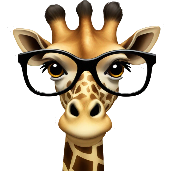 giraffe glasses emoji