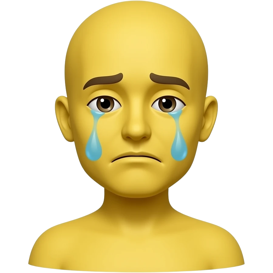 Super crying yellow emoji emoji