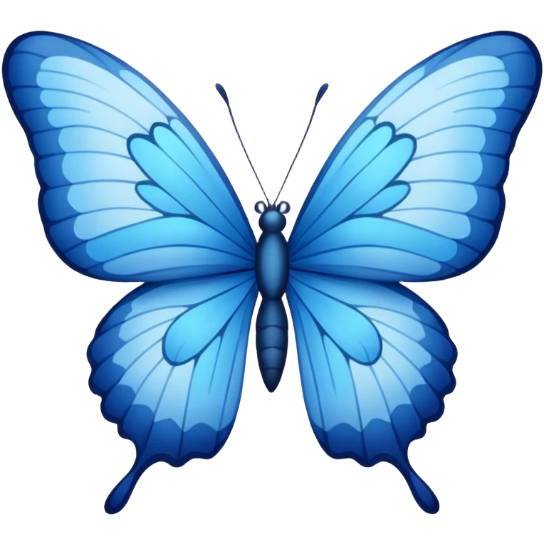 Blue butterfly  emoji