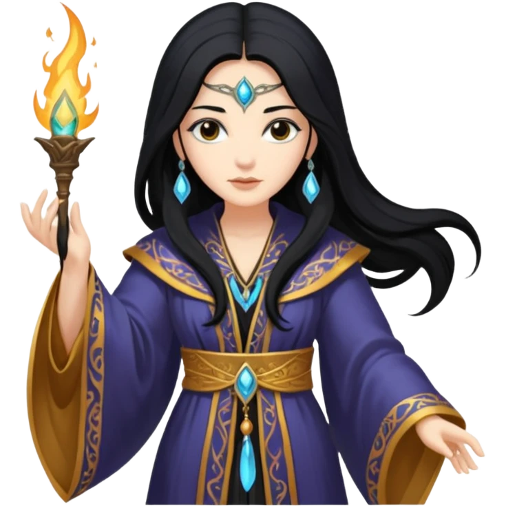 portrait of Elegant sorceress 




 emoji