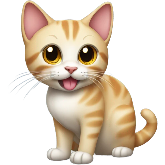 Cat with a little tongue  emoji