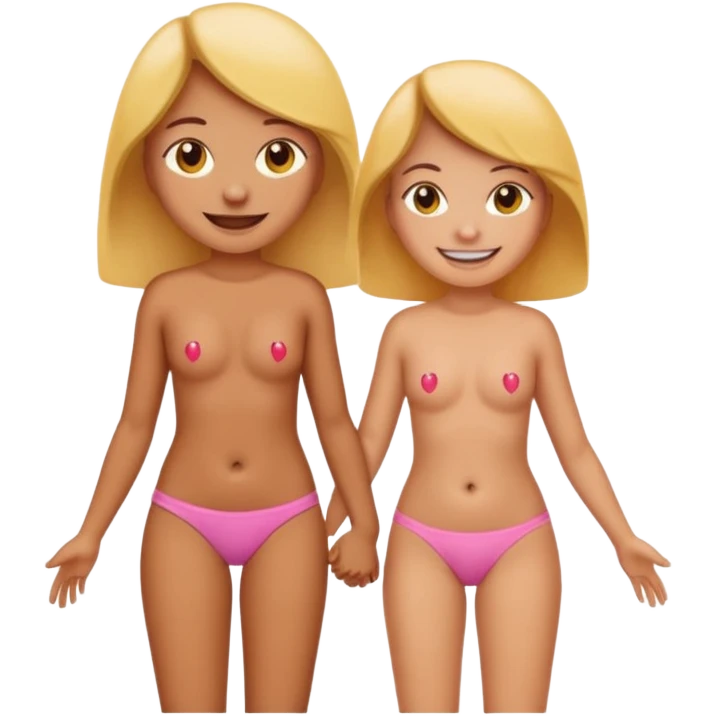 Emoji guy with hands on girl vagina emoji
