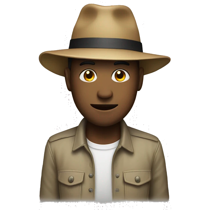 a human with a hat emoji