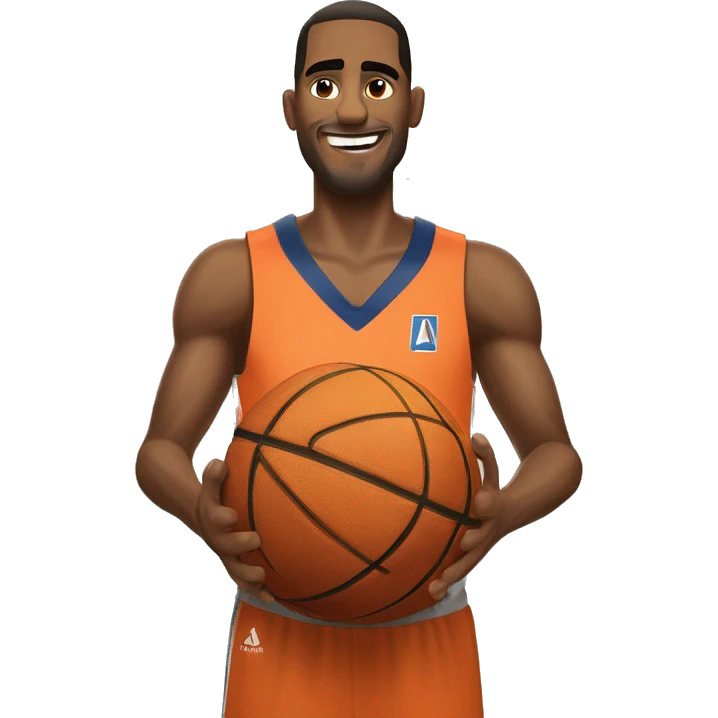 camarón jugando basket ball emoji