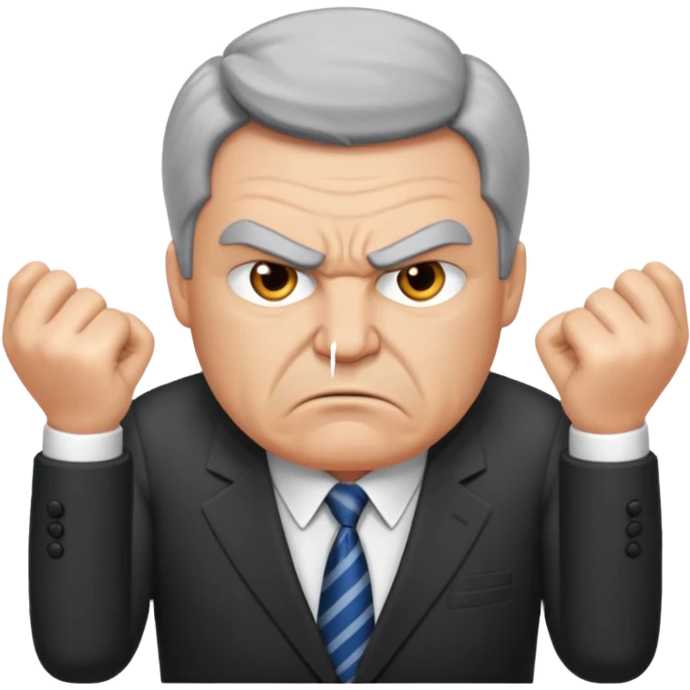 angry boss in his office emoji