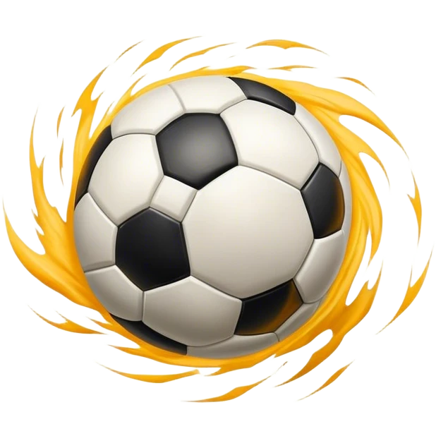 Cinematic Realistic image of an AFL ball captured mid-flight with dynamic motion blur and finely detailed rugged textures, set under dramatic stadium lighting that evokes high-energy athleticism emoji