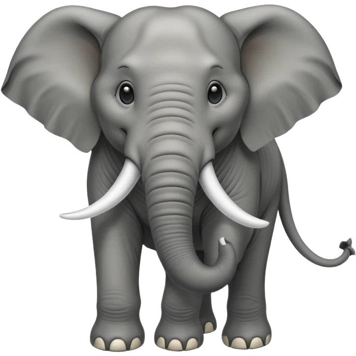 An elephant eating desperately  emoji