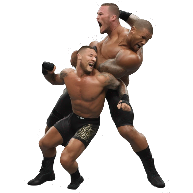 BLACK RANDY ORTON HITTING RKO emoji