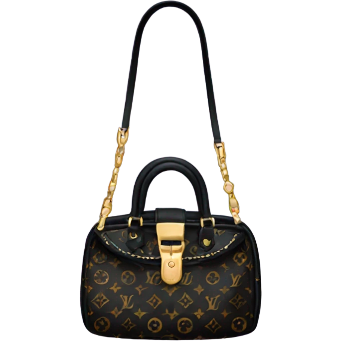 small black louis vuitton purse emoji