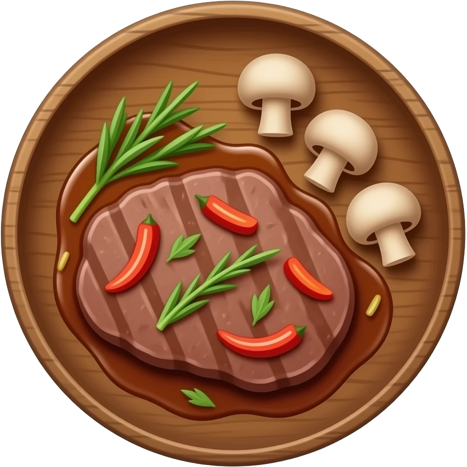 Pepper Steak with Mushrooms emoji