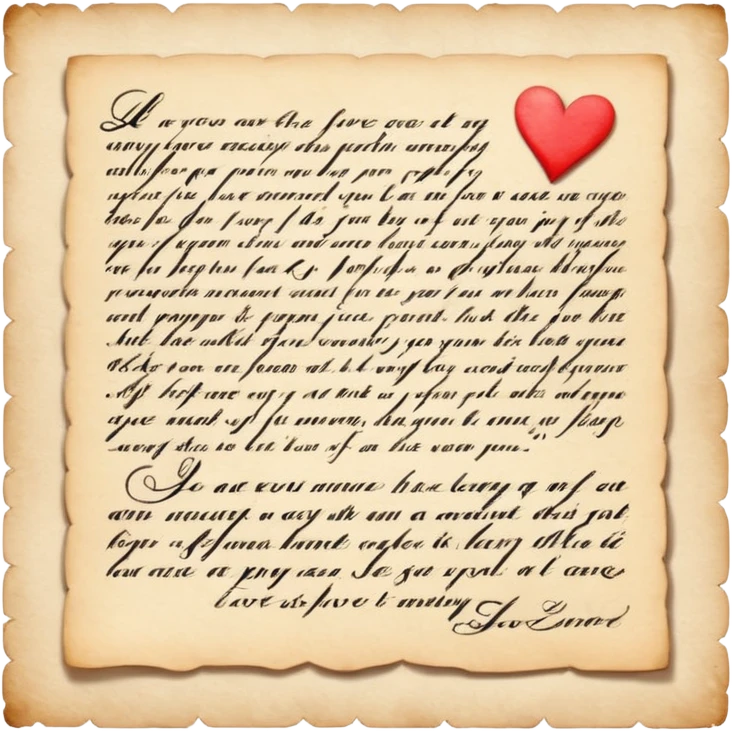 Love letter emoji