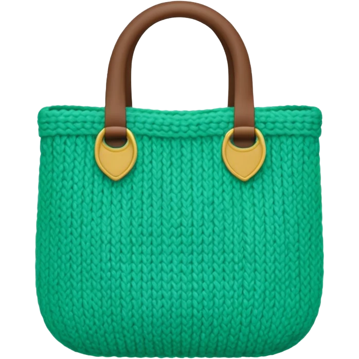 mint Knitted Bag emoji