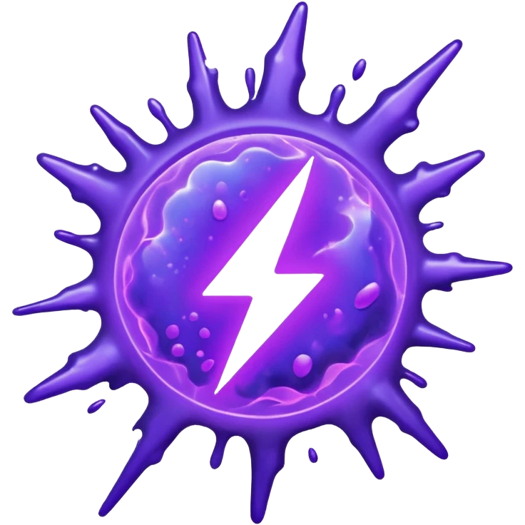 purple plasma splatter without a face emoji