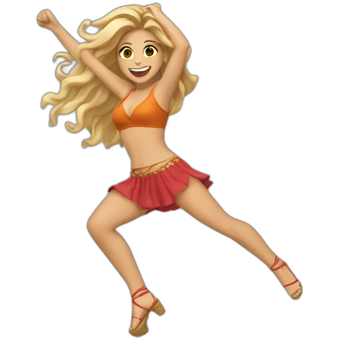 Shakira bailando emoji