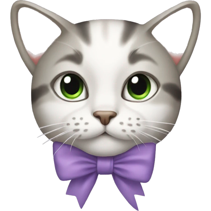 Cat with bows  emoji
