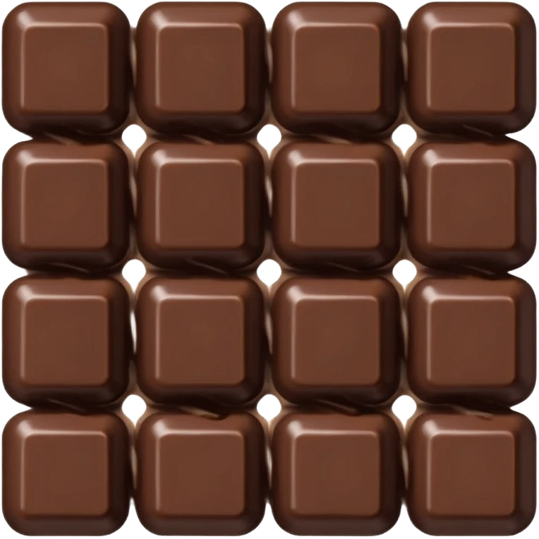 a network with lines between chocolate emoji