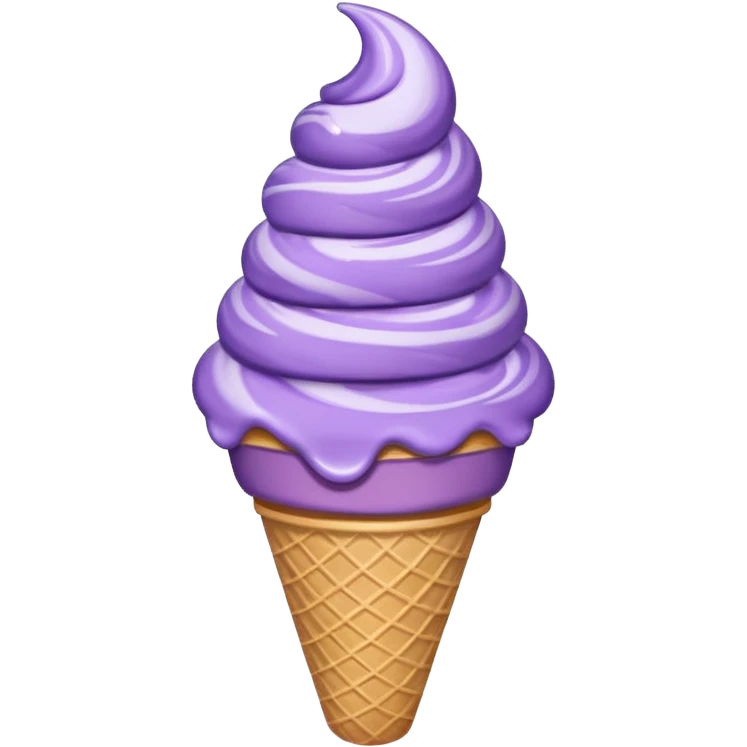 Purple icecream cone emoji