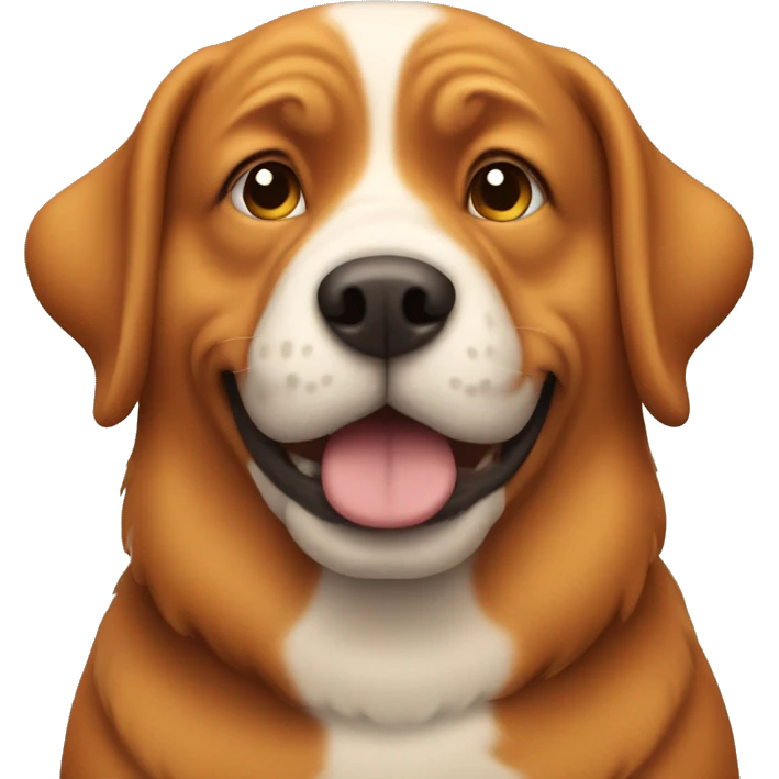 Ginger fat dog emoji