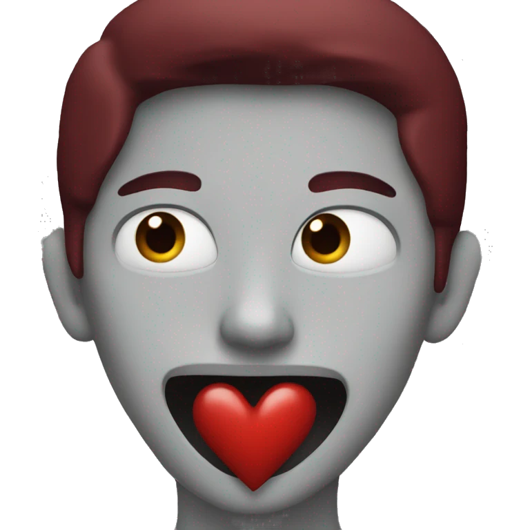 Dark red heart emoji
