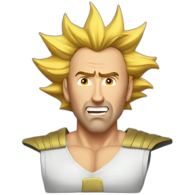 Nic cage super Saiyan emoji