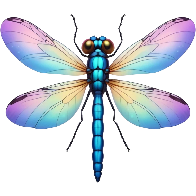 cute dragonfly with big eyes emoji
