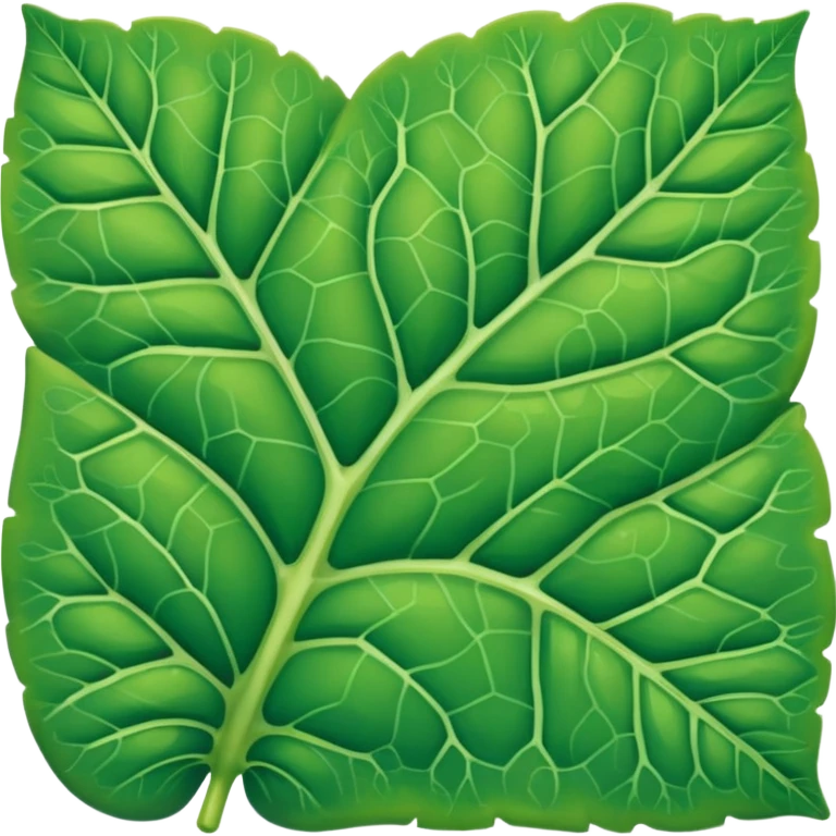 a tiny section of a green leaf with visible cells emoji