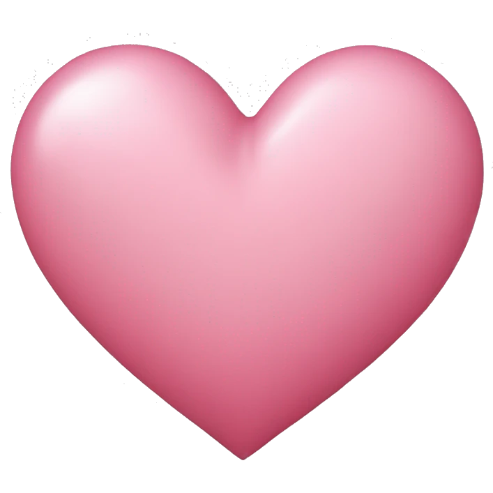 realistic pink heart emoji
