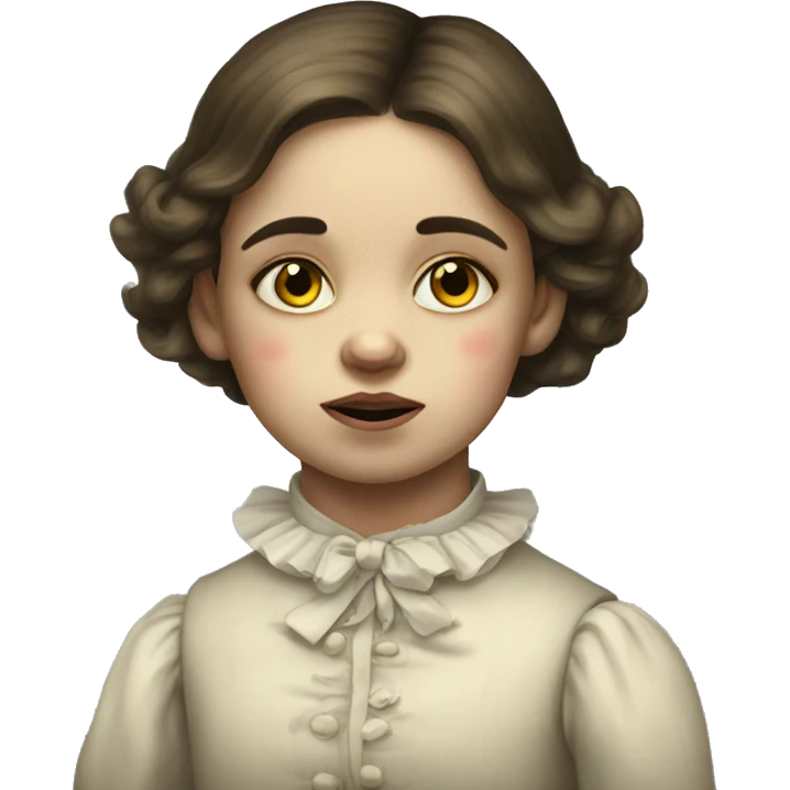 Sick Victorian child emoji