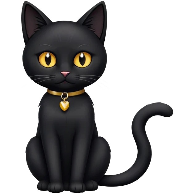 Black cat with joint  emoji