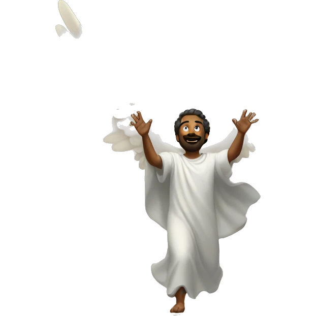 man going to heaven  emoji