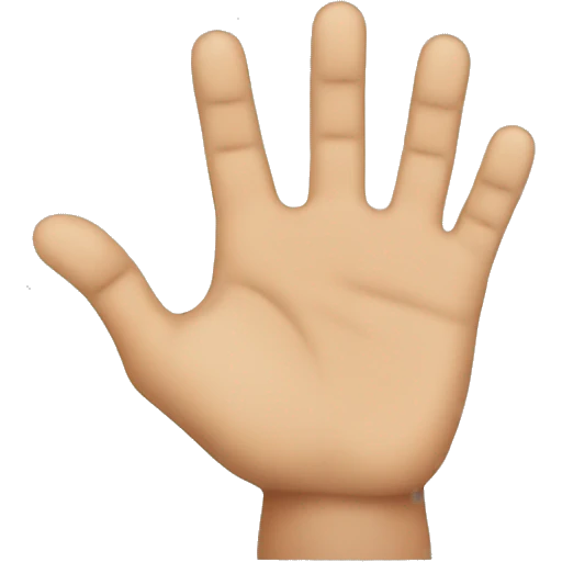 three fingers emoji