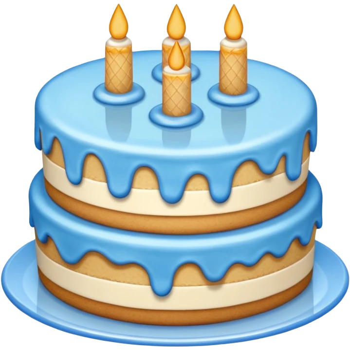 blue dessert emoji