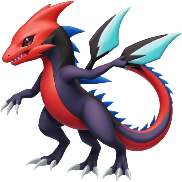 Meloetta-Guilmon-Sharpedo-Darkrai-Pokémon-Fakémon-fusion-hybrid-creature emoji