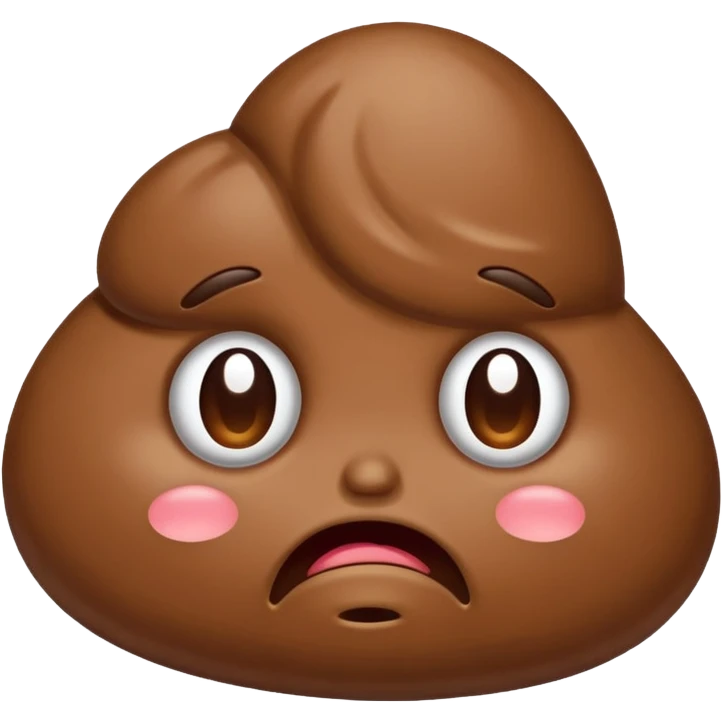 crying poop, simple, expressive emoji