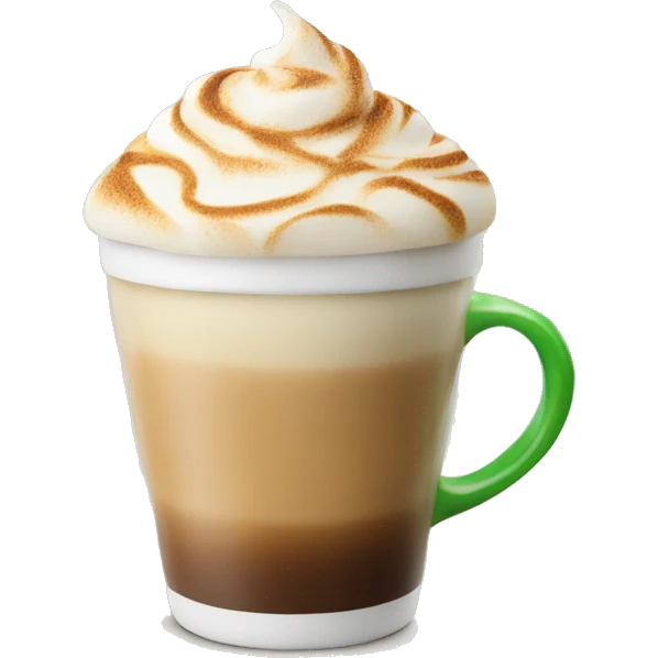 Macha latte emoji