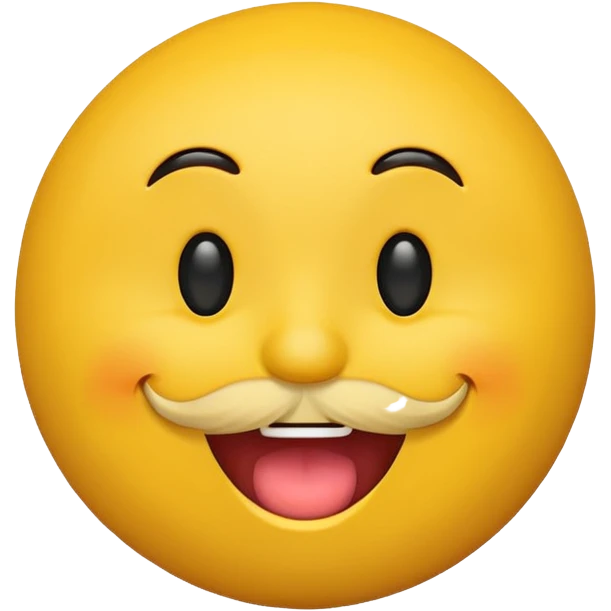 Бородатый смайл emoji